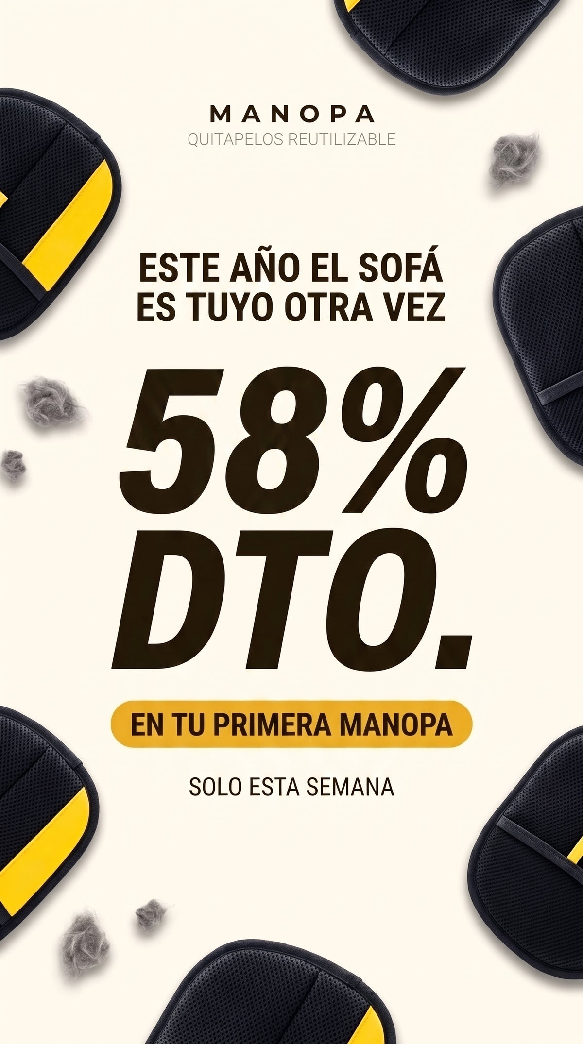 Manopla Quitapelos "Pelusa" para Gatos y Perros — PeludosStore