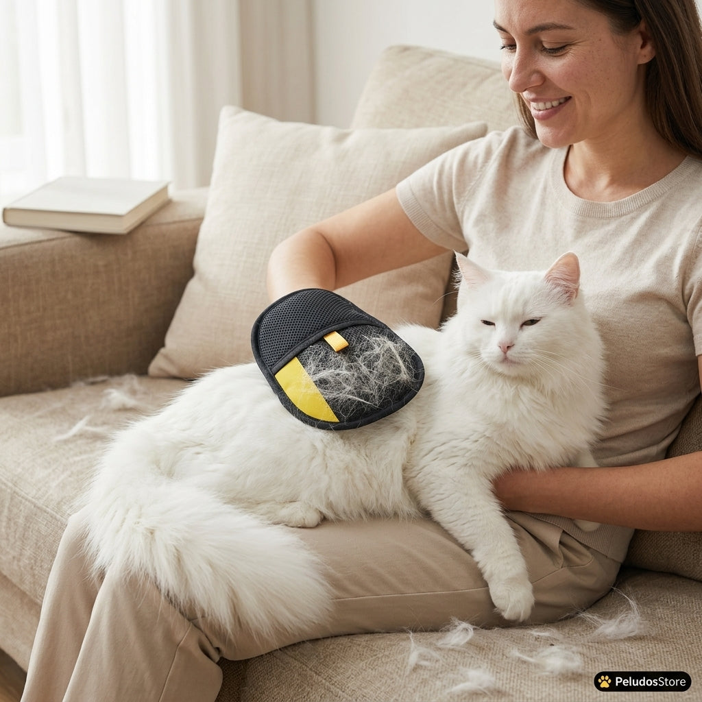 Manopla Quitapelos "Pelusa" para Gatos y Perros — PeludosStore