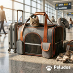Transportín Plegable Acolchado para Gatos y Perros Pequeños
