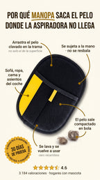 Manopla Quitapelos "Pelusa" para Gatos y Perros — PeludosStore